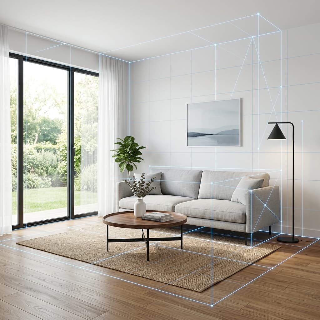 User uploads room photo for spatial analysis